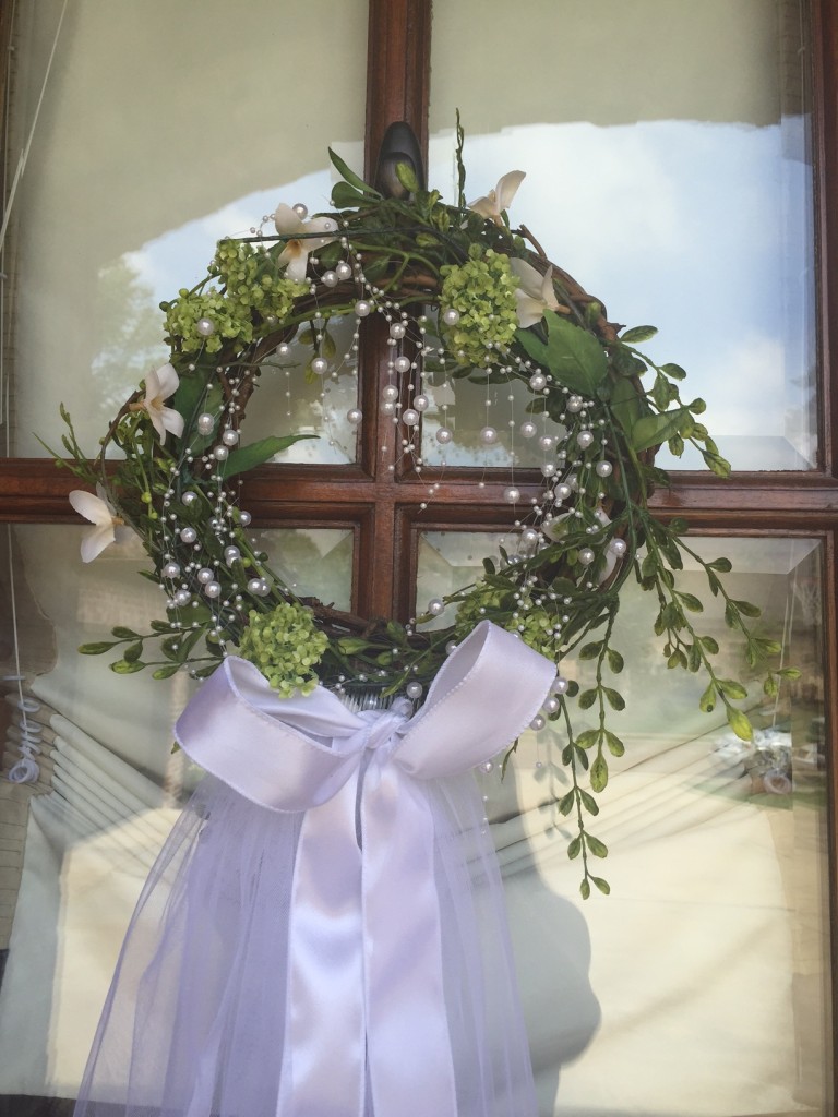 Bridal Luncheon Front Door Arrangment up close