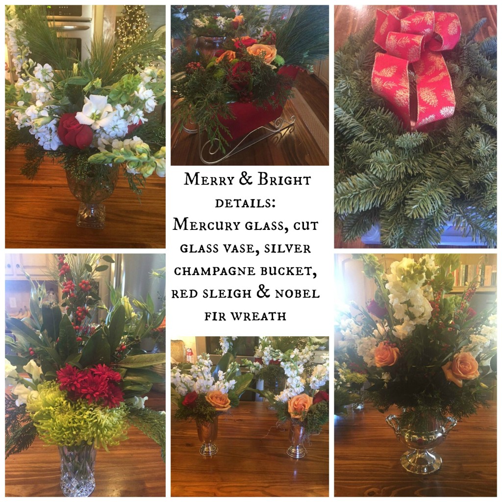 Christmas Florals Collage