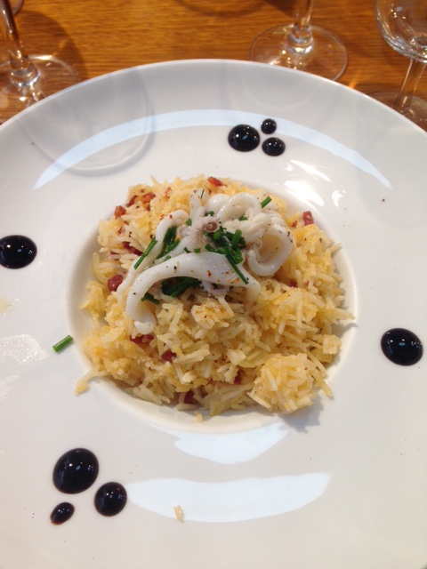 Squid with Basmati and Chorizo