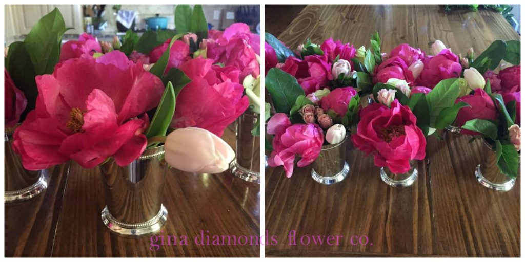 watermarked mint julep arrangements