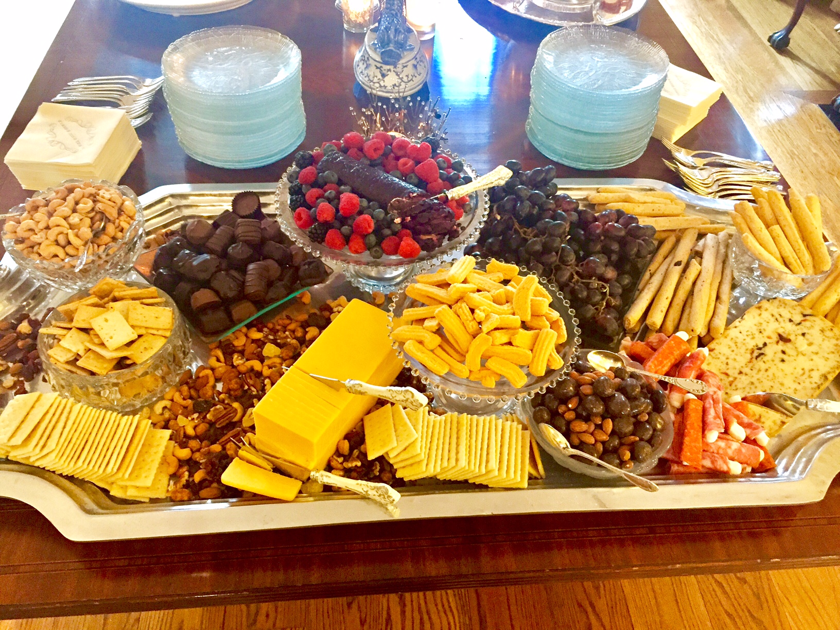 cheese and nut tray Gina Diamond's Flower Co.