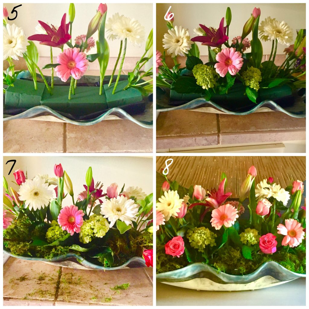 growing garden arrangement tutorial 5 - 8