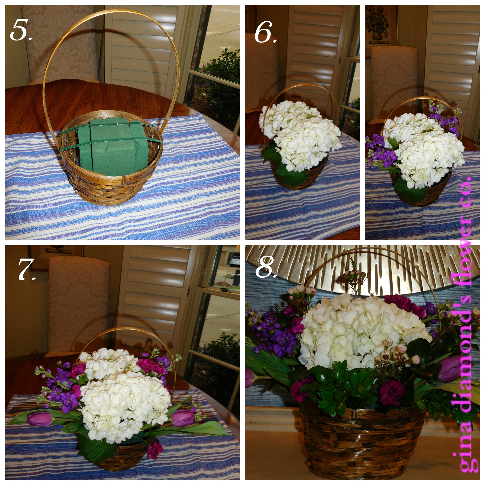 Easter Basket Centerpiece Tutorial Gina Diamond's Flower Co.